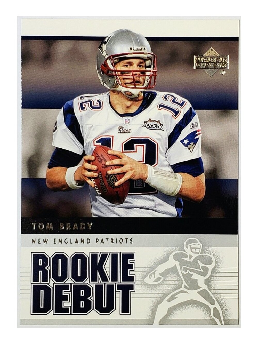 TOM BRADY ROOKIE DEBUT 2005 UPPER DECK #57, PATRIOTS QB, MVP, BUCS, SUPER BOWL